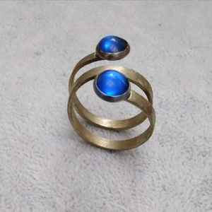 Δαχτυλίδι <<deep blue >> - αλπακάς - 2