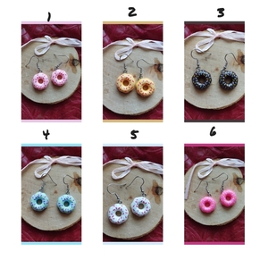"donuts" σκουλαρίκια κρεμαστά - ορείχαλκος, μικρά, κρεμαστά - 2