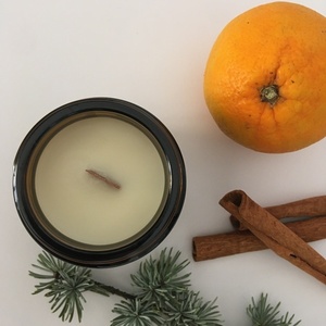 Αρωματικό Κερί Σόγιας- Old Books! (με ξύλινο φυτίλι) 100g - αρωματικά κεριά, χριστουγεννιάτικα δώρα, κερί σόγιας, vegan κεριά - 2