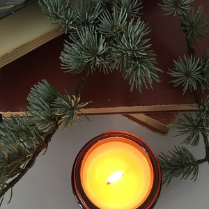 Αρωματικό Κερί Σόγιας- Old Books! (με ξύλινο φυτίλι) 100g - αρωματικά κεριά, χριστουγεννιάτικα δώρα, κερί σόγιας, κεριά σε βαζάκια, vegan κεριά - 5