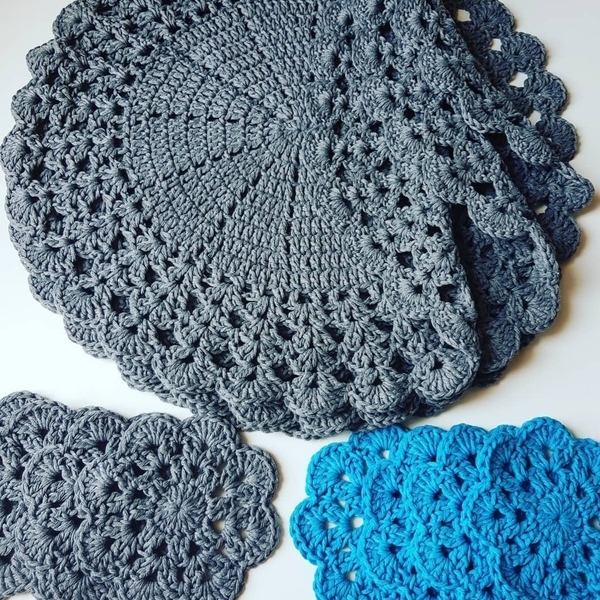 Σουπλά / Placemats - νήμα, crochet, σουπλά, 100% βαμβακερό