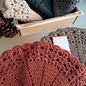 Σουπλά / Placemats - νήμα, crochet, σουπλά, 100% βαμβακερό - 3