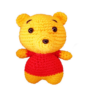 Πλεκτό κουκλάκι Winnie the pooh - χειροποίητα, λούτρινα, αρκουδάκι, βρεφικά, amigurumi