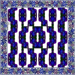 ΠΟΛΥΧΡΩΜΟ ΤΕΤΡΑΓΩΝΟ ΜΕΤΑΞΩΤΟ (TWILL) ΜΑΝΤΗΛΙ 70*70ΕΚ-"THE AN" - μετάξι, φουλάρια