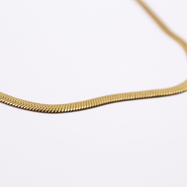 Ατσάλινη Αλυσίδα snake μήκους 45cm - αλυσίδες, κοντά, ατσάλι, φθηνά - 3