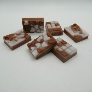 Mini choco wax melts 6 τμχ - αρωματικά κεριά, waxmelts, soy wax - 2