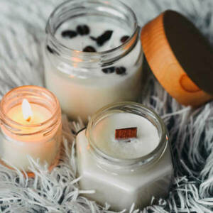 Αρωματικό κερί σε ποτήρι με άρωμα καφέ ή dark chocolate - αρωματικά κεριά