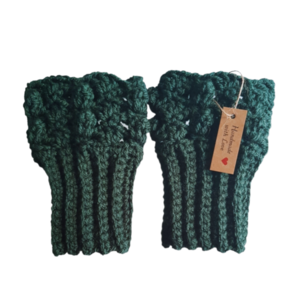 Victorian style, crochet wrist warmers/ Χειροποίητα γάντια καρπού - crochet, ακρυλικό