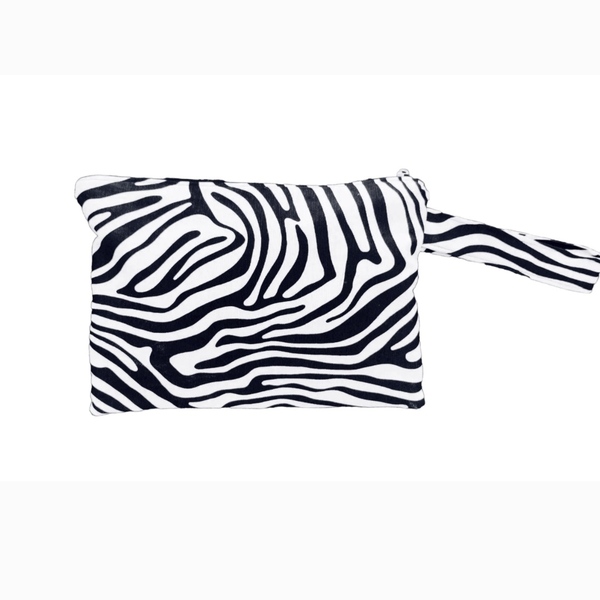 Τσαντάκι χειρός zebra - ύφασμα, animal print, φάκελοι, all day, χειρός