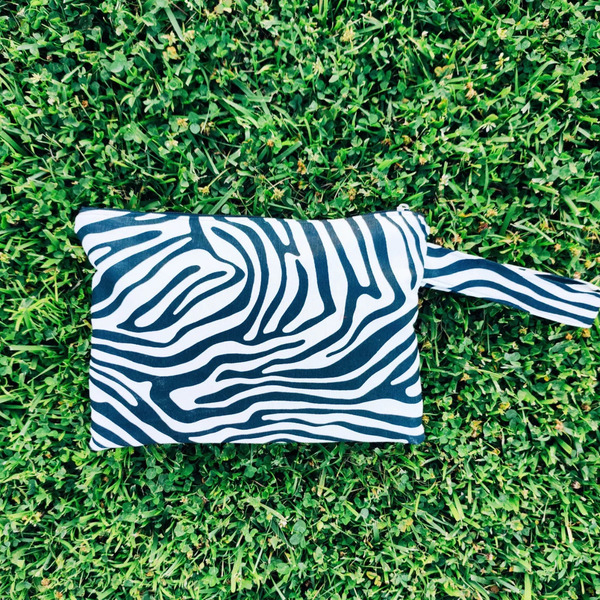 Τσαντάκι χειρός zebra - ύφασμα, animal print, φάκελοι, all day, χειρός - 2