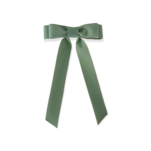 Πράσινο, ανοιχτό, βελούδινος φιόγκος με κλιπ 11×18εκ. - ύφασμα, hair clips
