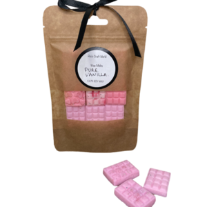 Χειροποιητα Wax Melts σε σχημα σοκολατας, 9 τεμαχια, με αρωμα PURE VANILLA - αρωματικά κεριά, αρωματικό χώρου