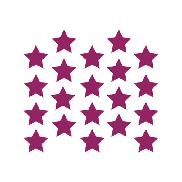 Αυτοκόλλητα Τοίχου Μωβ Αστέρια από βινύλιο Σετ 20 Τεμαχίων 7x7εκ - κορίτσι, αγόρι, αστέρι, διακοσμητικά