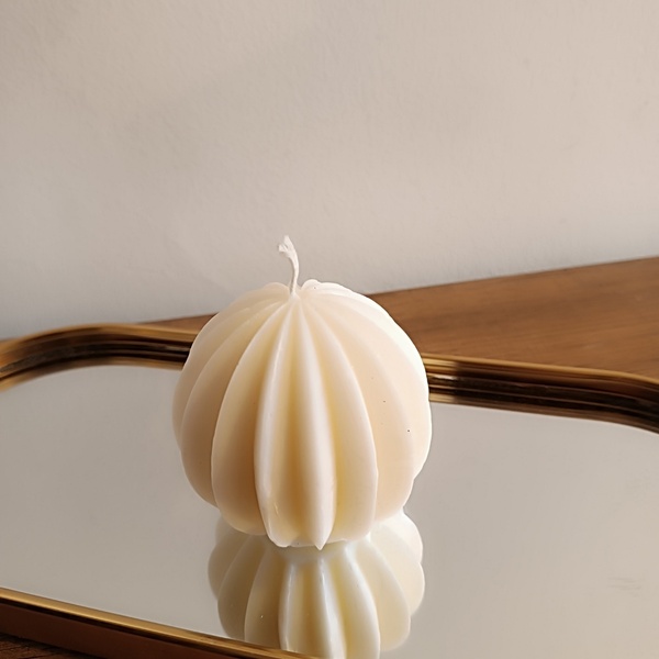Κερί καρύδας σε σχέδιο μπάλας (160γρ) - αρωματικά κεριά, 100% φυσικό, 100% φυτικό, δώρο γεννεθλίων