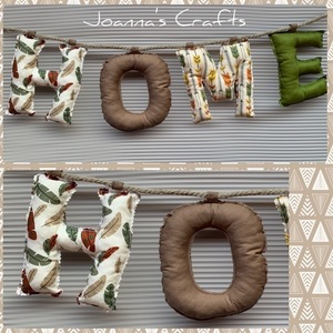 Υφασμάτινο banner HOME boho - διακοσμητικό, banner, homedecor - 2