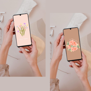 Set of 2 phone wallpapers - κάρτες