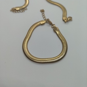 Gold Snake Bracelet - αλυσίδες, επιχρυσωμένα, ατσάλι, χεριού, αυξομειούμενα