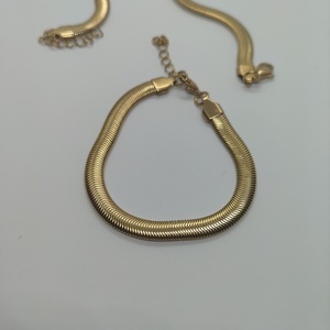 Gold Snake Bracelet - αλυσίδες, επιχρυσωμένα, ατσάλι, χεριού, αυξομειούμενα