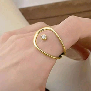 Ατσάλινο Δαχτυλίδι Anna - γεωμετρικά σχέδια, ατσάλι, boho, σταθερά, μεγάλα