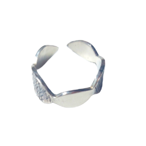 Ασημένιο Δαχτυλίδι - beleaf - ασήμι, φύλλο, βεράκια, αυξομειούμενα