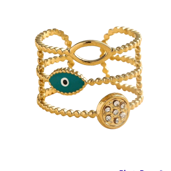 Ατσάλινο Δαχτυλίδι Vera - ατσάλι, boho, αυξομειούμενα, φθηνά