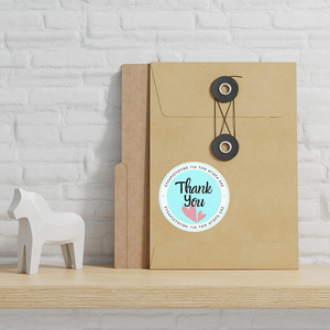 Αυτοκόλλητα (stickers) εκτυπώσιμα "thank you" 6 εκ. (σχέδιο 2) - αυτοκόλλητα