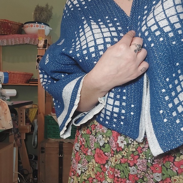 Kimono "lydia" cropped - βαμβάκι
