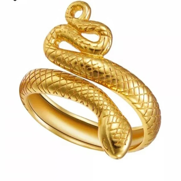 18k gold Ring "Caesar" - επιχρυσωμένα, ασήμι 925, μεγάλα, αυξομειούμενα