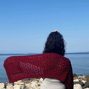 Εσάρπα με τσέπες - μαλλί, εσάρπες - 3