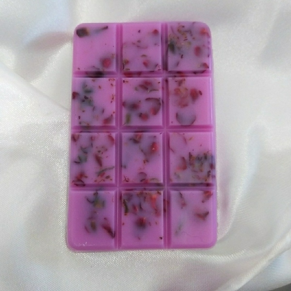 Κερί σόγιας wax melts με τριαντάφυλλα σε σχήμα σοκολάτας - αρωματικά χώρου, soy wax, wax melt liners - 3