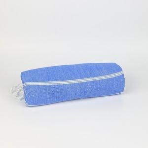 Πετσέτα Pestemal Sea Blue με 100% Ελληνικό βαμβάκι σε διάφορα χρώματα για την παραλία, το γυμναστήριο, σάουνα.-Αντίγραφο - κρόσσια, 100% βαμβακερό - 4