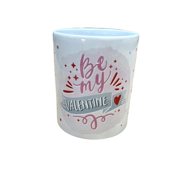 Κούπα Αγίου Βαλεντίνου «be my Valentine» - γυαλί, βαλεντίνος, κούπες & φλυτζάνια, αγ. βαλεντίνου, κεραμική κούπα
