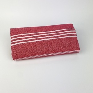 Πετσέτα Pestemal Κόκκινη με 100% Ελληνικό βαμβάκι σε διάφορα χρώματα για την παραλία, το γυμναστήριο, σάουνα.-Αντίγραφο - κρόσσια, 100% βαμβακερό - 4