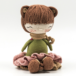 ΤΖΕΣΙΚΑ χειροποίητη πλεκτή κούκλα amigurumi, ύψους 30 εκ. - crochet, χειροποίητα, λούτρινα, amigurumi, 100% βαμβακερό