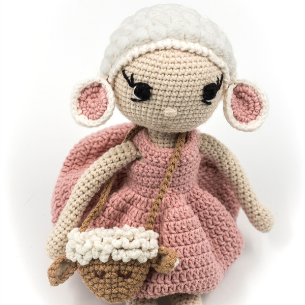 ΛΙΛΙΑΝ χειροποίητη πλεκτή κούκλα amigurumi, ύψους 33 εκ. - crochet, χειροποίητα, λούτρινα, amigurumi - 2