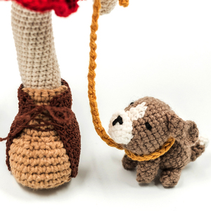 ΚΛΑΡΑ χειροποίητη πλεκτή κούκλα amigurumi, ύψους 33 εκ. - crochet, χειροποίητα, λούτρινα, amigurumi - 3