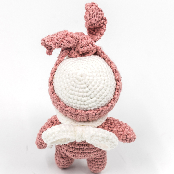 Χειροποίητη πλεκτή κούκλα Βαλεντίνος ύψους 11 εκ. - crochet, χειροποίητα, βαλεντίνος, amigurumi - 3