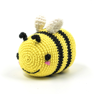 Χειροποίητη πλεκτή κούκλα μέλισσα ύψους 10 εκ. - crochet, χειροποίητα, λούτρινα, amigurumi