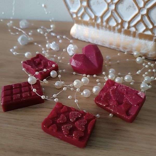 Mini Heartbreakers (6τμχ, περίπου 40γρ) - αρωματικά κεριά, αρωματικό χώρου, δώρο έκπληξη, 100% φυτικό, δώρο γεννεθλίων