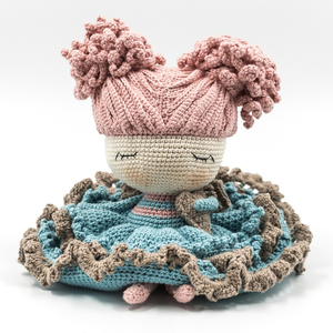 ΑΝΤΖΕΛΙΝΑ χειροποίητη πλεκτή κούκλα amigurumi ύψους 30 εκ. - crochet, χειροποίητα, amigurumi, δώρα για μωρά, 100% βαμβακερό