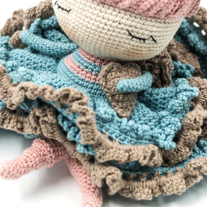 ΑΝΤΖΕΛΙΝΑ χειροποίητη πλεκτή κούκλα amigurumi ύψους 30 εκ. - crochet, χειροποίητα, amigurumi, δώρα για μωρά, 100% βαμβακερό - 4