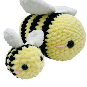 Πλεκτό κουκλάκι amigurumi - η μαμά μελισσούλα - λούτρινα, δώρο γέννησης, δώρο γεννεθλίων - 2