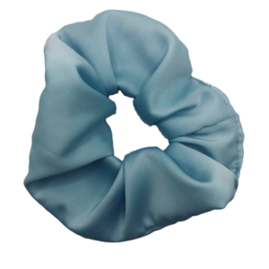 Γαλάζιο Scrunchie - ύφασμα, χειροποίητα, λαστιχάκια μαλλιών
