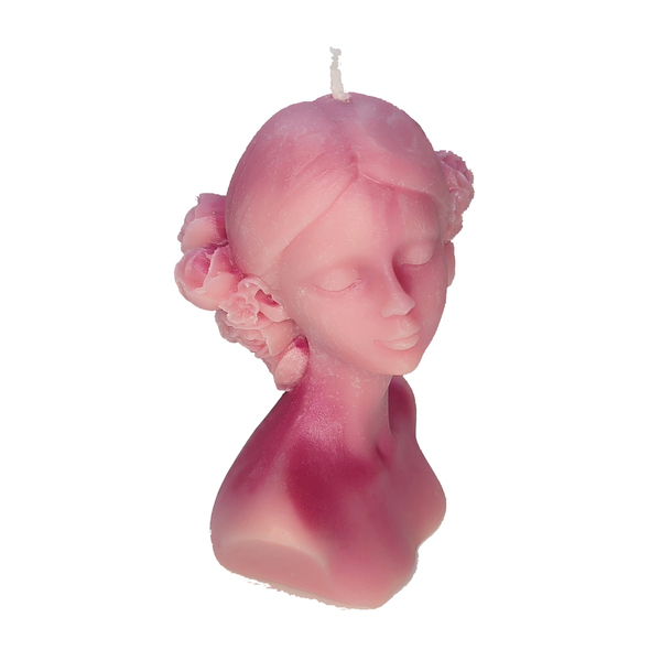 Φυτικό κερί Lady with the Camellias - ροζ, διακοσμητικό, αρωματικά κεριά - 2