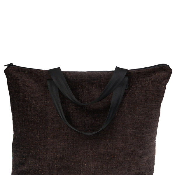 Weekend Bag Με Vintage Κέντημα τιγρης - ύφασμα, ώμου, μεγάλες, all day, tote - 2