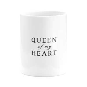 Κεραμική Κούπα «queen of my heart» - γυαλί, βαλεντίνος, κούπες & φλυτζάνια, αγ. βαλεντίνου - 2