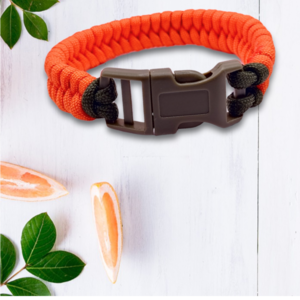 Orange Paracord - βραχιόλια, κορδόνια - 2