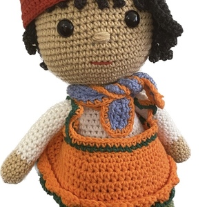 Κοριτσάκι με μπερέ - λούτρινα, amigurumi