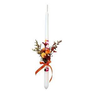 Χειροποίητη λαμπάδα ''Flowers Time" 45 cm - λουλούδια, λαμπάδες, για ενήλικες