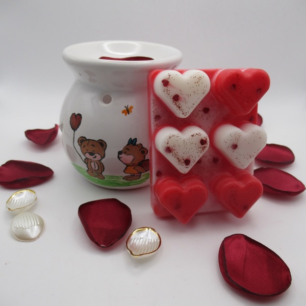 Αρωματική μπάρα 60g Valentine's Special Edition - κερί, αρωματικά κεριά, waxmelts, soy wax - 3